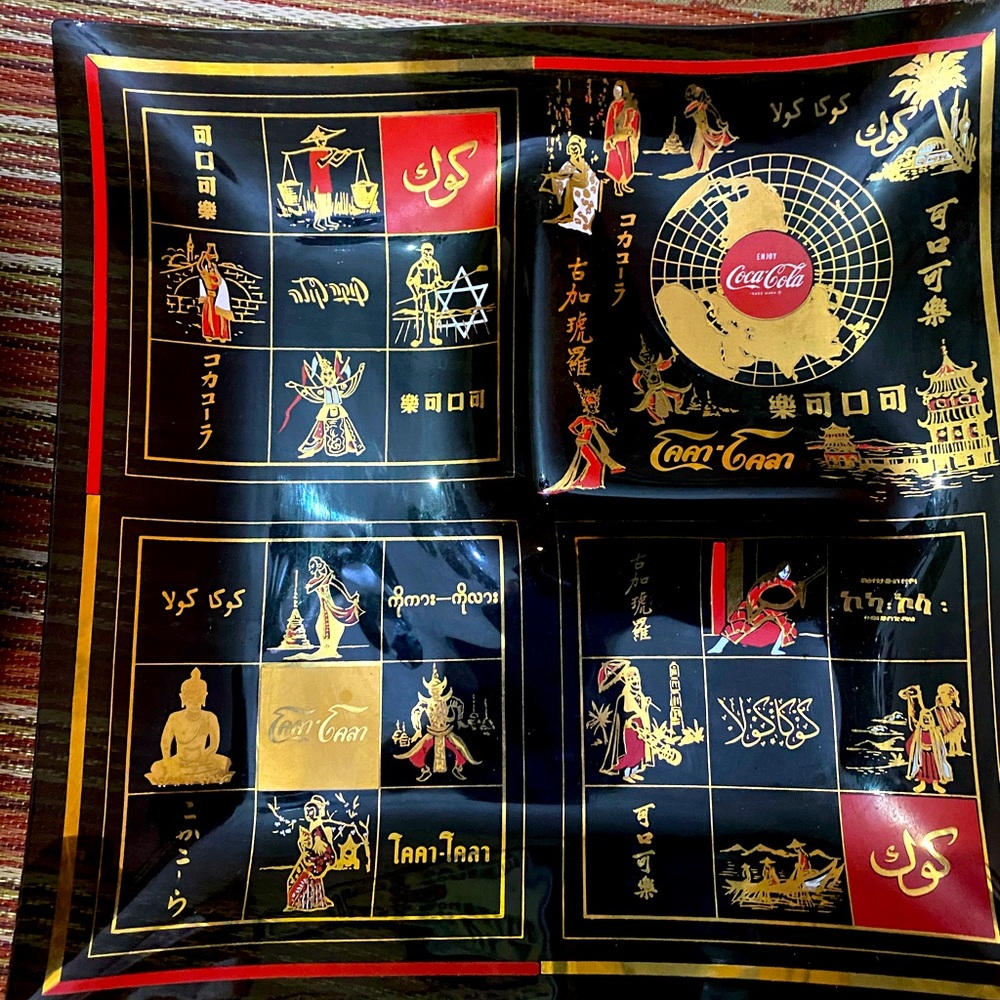 Fabulous Vintage Collectors Coca Cola HOLIDAY 🎄Serving Tray